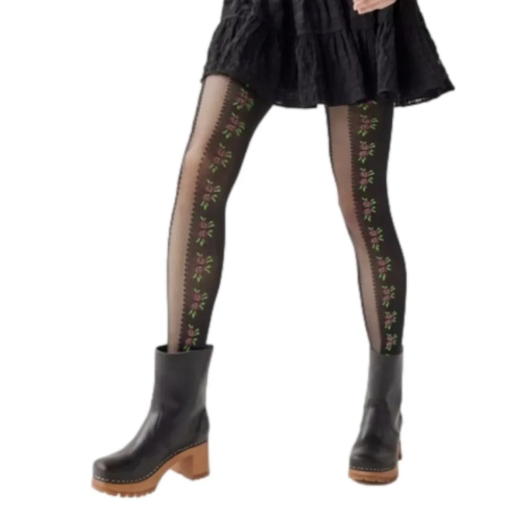 URBAN OUTFITTERS Astrid Floral Tights ~ NWT